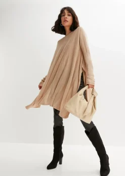 Damen bonprix Bekleidung·Umstandsmode|Strickmode|Long-Pullover aus Viskose-Mix