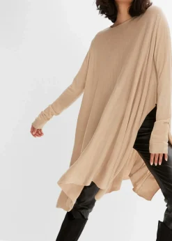 Damen bonprix Bekleidung·Umstandsmode|Strickmode|Long-Pullover aus Viskose-Mix