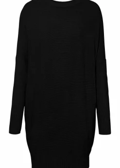 Damen bonprix Strickmode|Pullover & Strickjacken|Long-Pullover aus Viskose-Mix