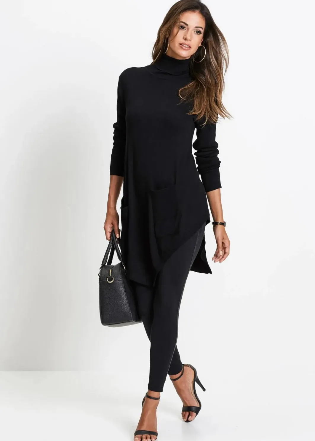 Damen bonprix Bekleidung·Umstandsmode|Bekleidung·Jeans|Long-Pullover aus Viskose-Mischung