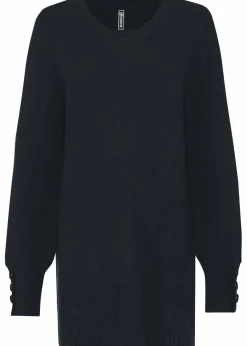 Damen bonprix Bekleidung·Umstandsmode|Strickmode|Longpullover mit Knöpfen