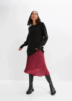 Damen bonprix Bekleidung·Umstandsmode|Strickmode|Longpullover mit Knöpfen