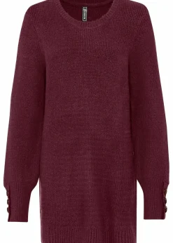 New Longpullover mit Knöpfen Damen Pullover & Strickjacken|Bekleidung·Jeans