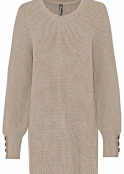Longpullover mit Knöpfen Damen Bekleidung·Umstandsmode|Strickmode
