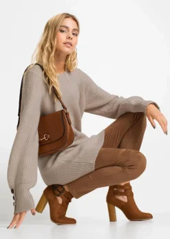 Longpullover mit Knöpfen Damen Bekleidung·Umstandsmode|Strickmode