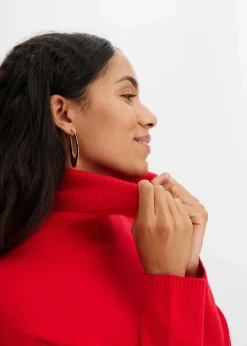 Damen bonprix Bekleidung·Umstandsmode|Strickmode|Longpullover mit Schlitz