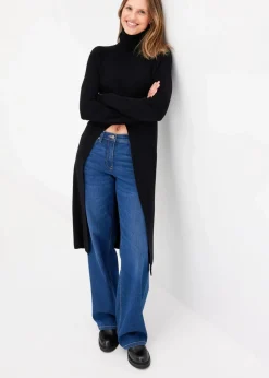 Clearance Longpullover mit Schlitz Damen Bekleidung·Umstandsmode|Strickmode