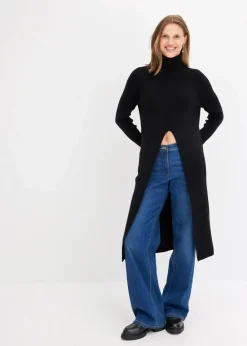 Clearance Longpullover mit Schlitz Damen Bekleidung·Umstandsmode|Strickmode