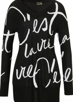 Outlet Longpullover mit Schriftzug Damen Bekleidung·Umstandsmode|Bekleidung·Jeans