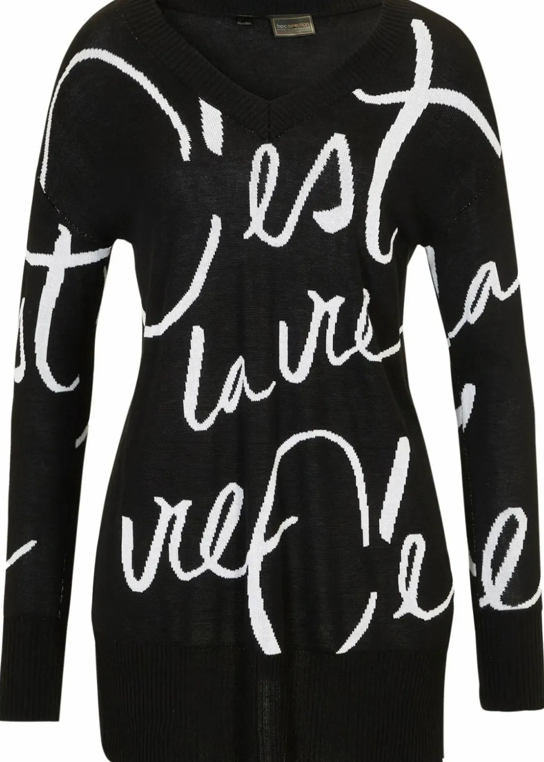 Outlet Longpullover mit Schriftzug Damen Bekleidung·Umstandsmode|Bekleidung·Jeans