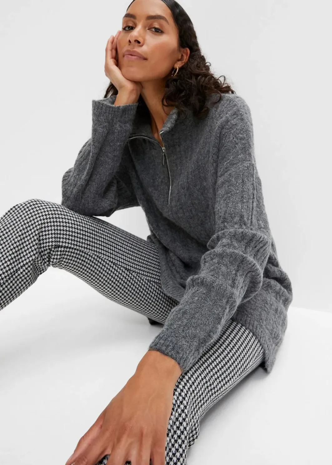 Sale Longpullover mit Zopfmuster Damen Bekleidung·Umstandsmode|Bekleidung·Jeans