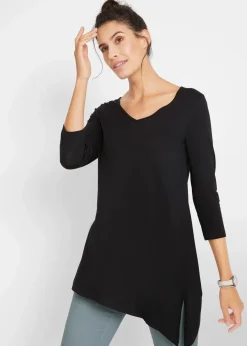 Hot Longshirt aus Baumwoll-Viskose-Mix Damen Shirts & Tops