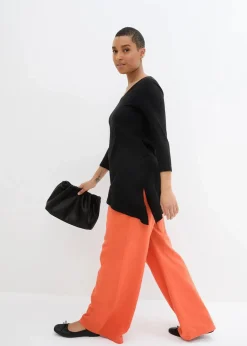 Hot Longshirt aus Baumwoll-Viskose-Mix Damen Shirts & Tops