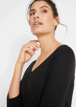 Hot Longshirt aus Baumwoll-Viskose-Mix Damen Shirts & Tops