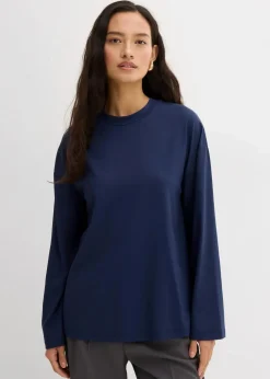 Damen bonprix Shirts & Tops|Longshirt aus fließender Qualität