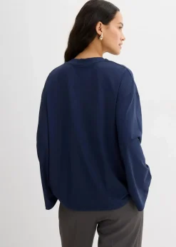 Damen bonprix Shirts & Tops|Longshirt aus fließender Qualität
