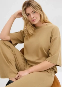 Longshirt aus Interlock Damen Shirts & Tops|Zweiteiler & Sets