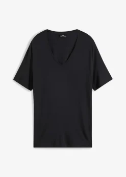 Damen bonprix Shirts & Tops|Long-Shirt aus nachhaltigem Viskose-Mix