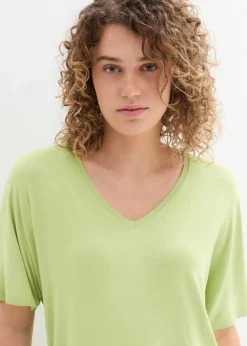 Outlet Long-Shirt aus nachhaltigem Viskose-Mix Damen Shirts & Tops