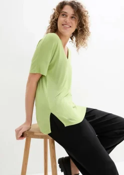Outlet Long-Shirt aus nachhaltigem Viskose-Mix Damen Shirts & Tops