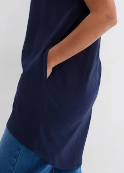 Longshirt aus reiner Baumwolle Damen Shirts & Tops