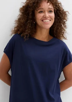 Longshirt aus reiner Baumwolle Damen Shirts & Tops