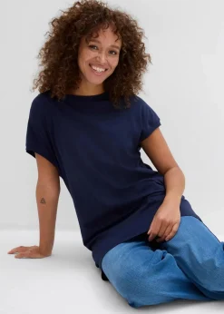 Longshirt aus reiner Baumwolle Damen Shirts & Tops