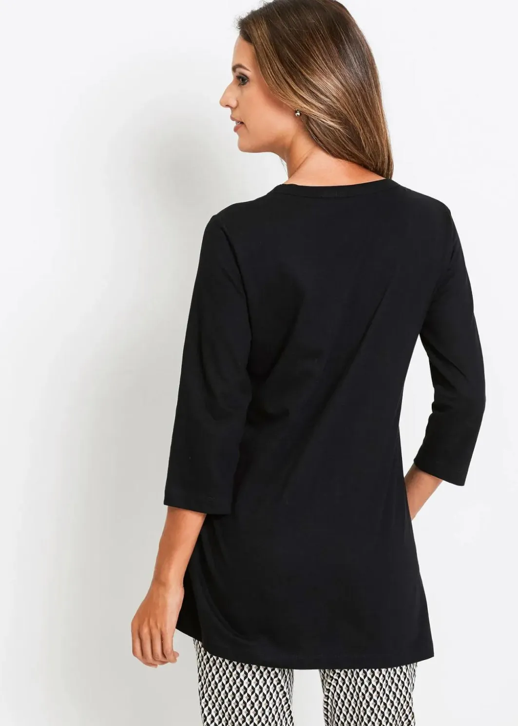 Damen bonprix Shirts & Tops|Longshirt aus reiner Baumwolle