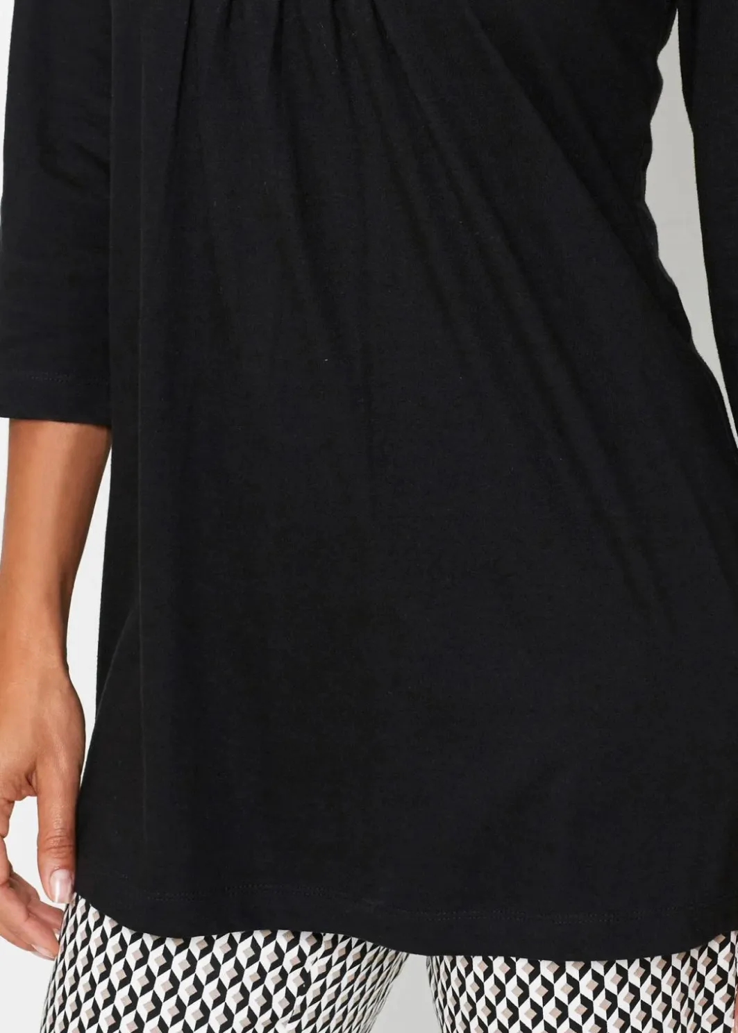 Damen bonprix Shirts & Tops|Longshirt aus reiner Baumwolle