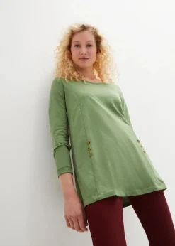 Damen bonprix Shirts & Tops|Longshirt aus reiner Baumwolle