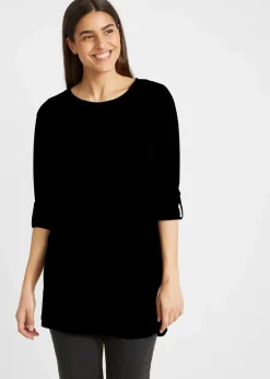 Damen bonprix Shirts & Tops|Longshirt aus reiner Baumwolle