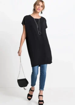 Damen bonprix Shirts & Tops|Longshirt aus reiner Baumwolle