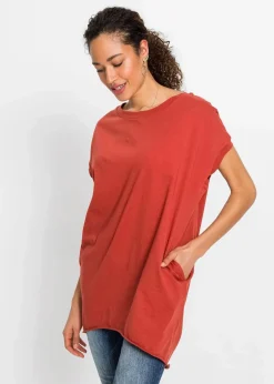 Online Longshirt aus reiner Baumwolle Damen Shirts & Tops
