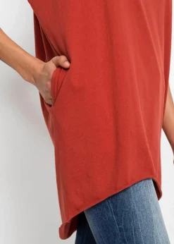 Online Longshirt aus reiner Baumwolle Damen Shirts & Tops