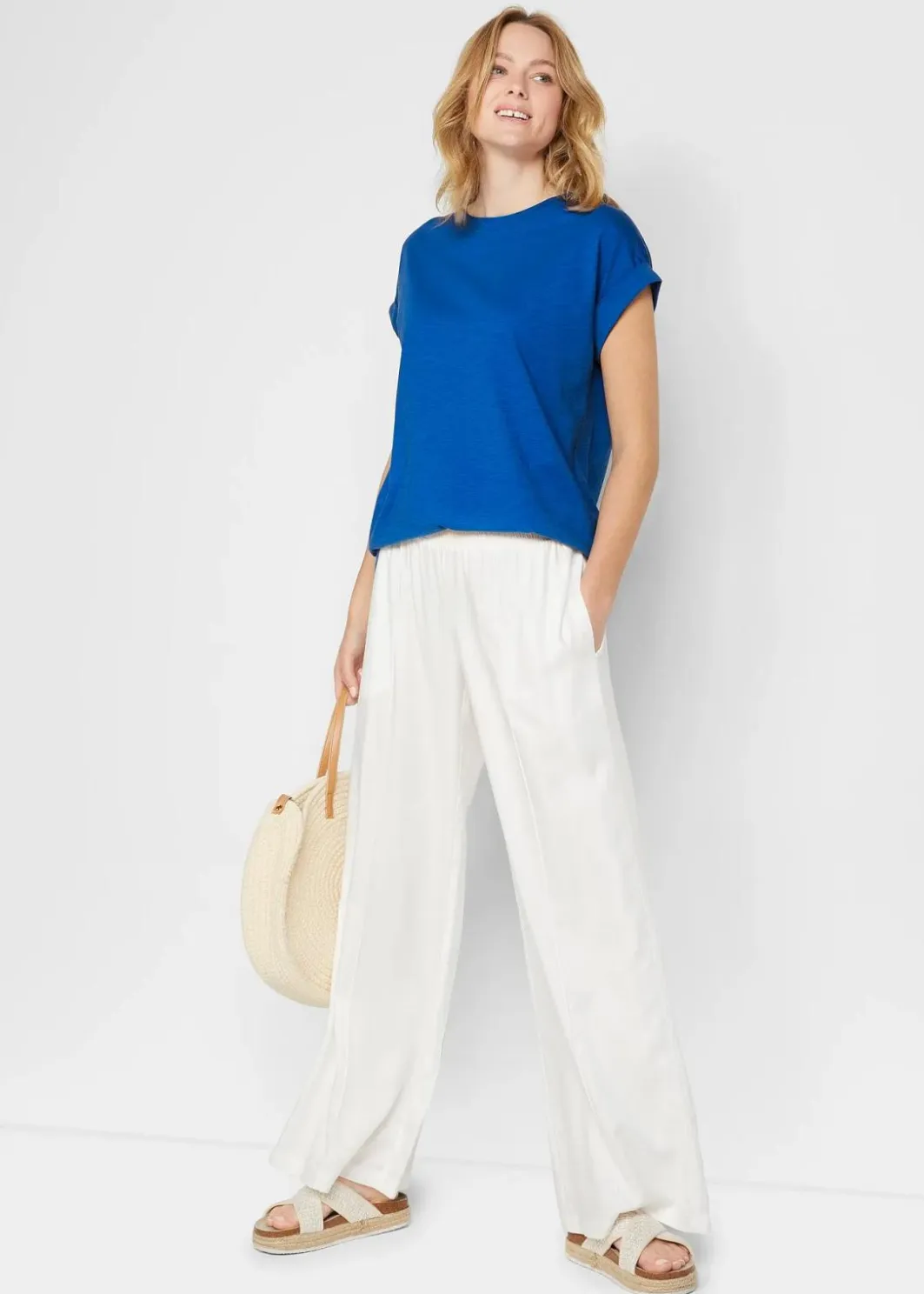 Damen bonprix Shirts & Tops|Basics|Longshirt aus reiner Bio-Baumwolle (2er Pack)