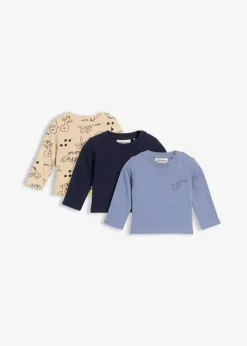 Kinder bonprix Mehrfachpacks|Shirts & Pullover|Longshirt aus reiner Bio-Baumwolle (3er Pack)