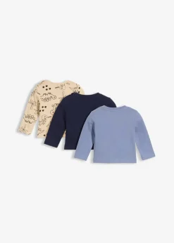 Kinder bonprix Mehrfachpacks|Shirts & Pullover|Longshirt aus reiner Bio-Baumwolle (3er Pack)