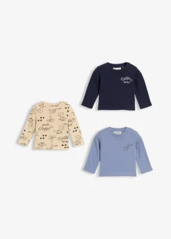 Kinder bonprix Mehrfachpacks|Shirts & Pullover|Longshirt aus reiner Bio-Baumwolle (3er Pack)