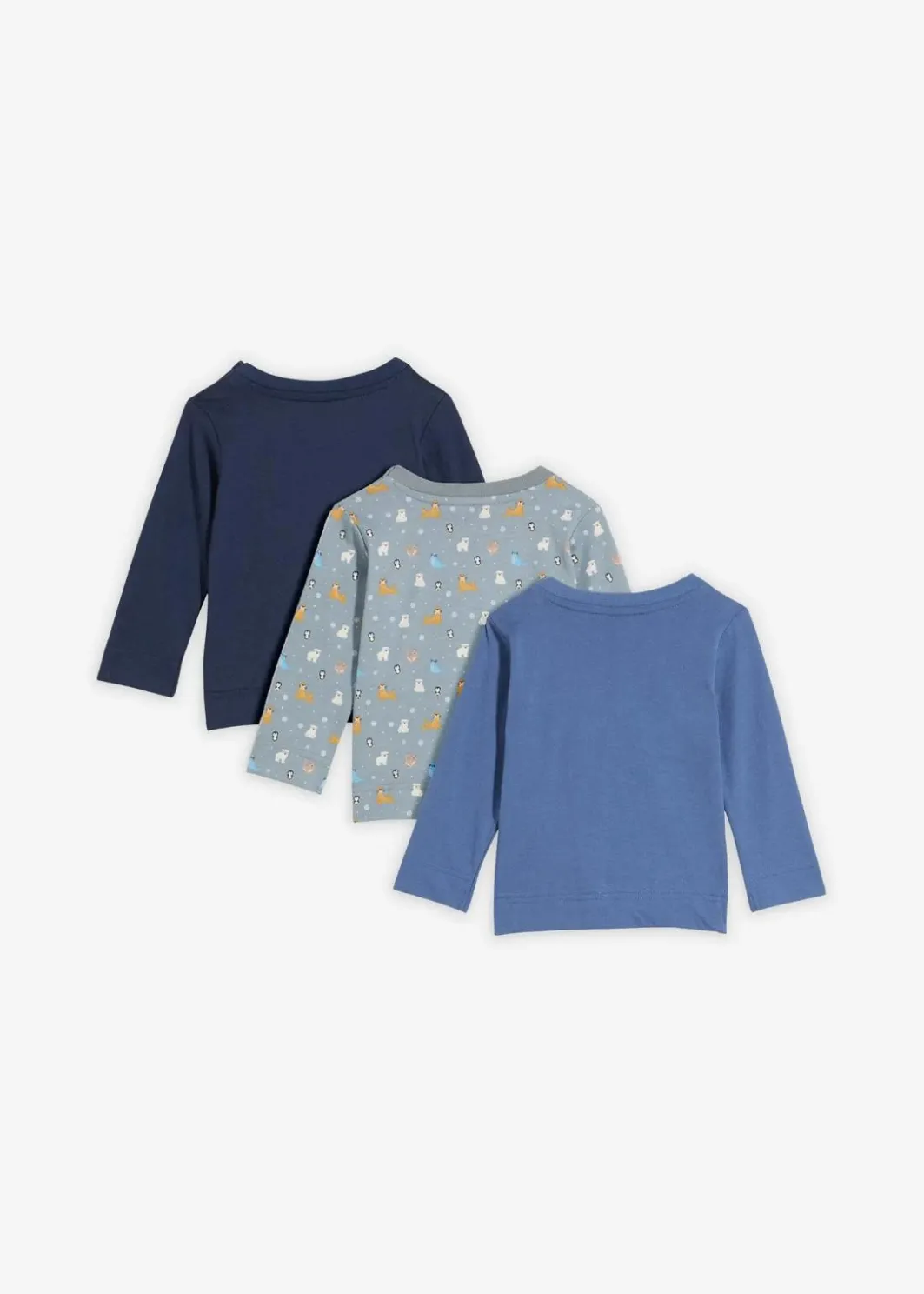 Discount Longshirt aus reiner Bio-Baumwolle (3er Pack) Kinder Mehrfachpacks|Shirts & Pullover