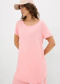 Outlet Longshirt aus softer Viskose Damen Shirts & Tops|Basics