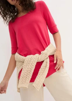 Damen bonprix Shirts & Tops|Basics|Long-Shirt aus softer Viskose