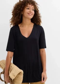 Damen bonprix Bekleidung·Röcke|Basics|Longshirt aus softer Viskose