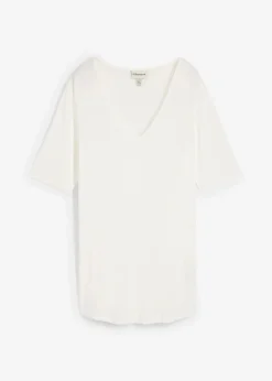 Damen bonprix Nachhaltigere Materialien|Shirts & Tops|Longshirt aus softer Viskose