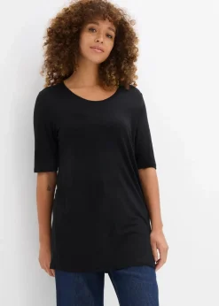 Damen bonprix Shirts & Tops|Basics|Longshirt aus softer Viskose