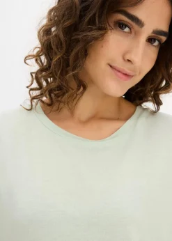 Damen bonprix Nachhaltigere Materialien|Shirts & Tops|Longshirt aus softer Viskose