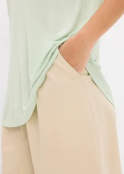 Damen bonprix Nachhaltigere Materialien|Shirts & Tops|Longshirt aus softer Viskose