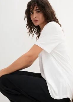 Damen bonprix Nachhaltigere Materialien|Shirts & Tops|Longshirt aus softer Viskose