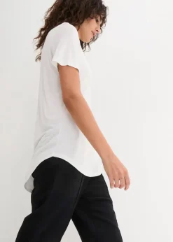 Damen bonprix Nachhaltigere Materialien|Shirts & Tops|Longshirt aus softer Viskose