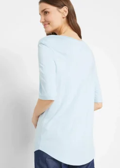 Damen bonprix Basics|Shirts & Tops|Longshirt aus softer Viskose, 2er-Pack