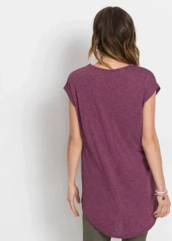 Damen bonprix Shirts & Tops|Longshirt aus Viskose-Mischung